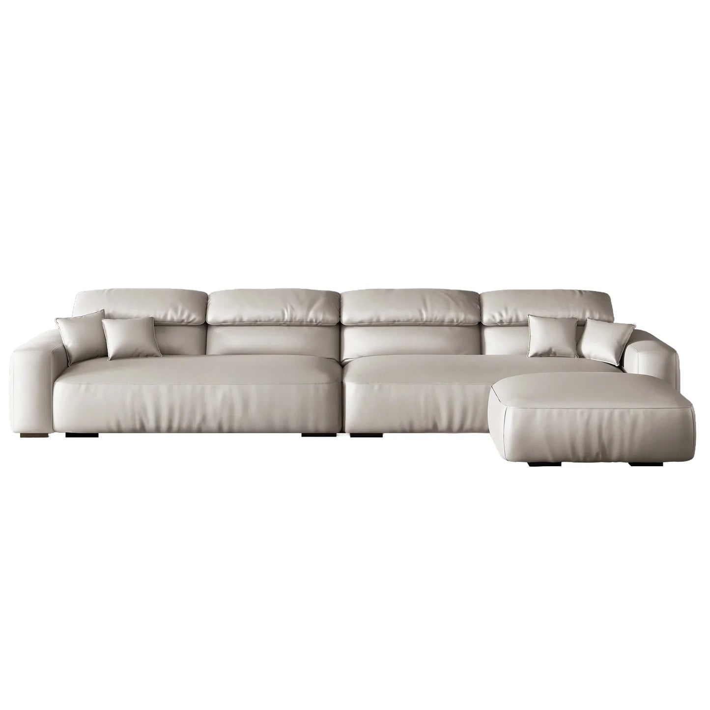Chestnut Sofa and Ottoman