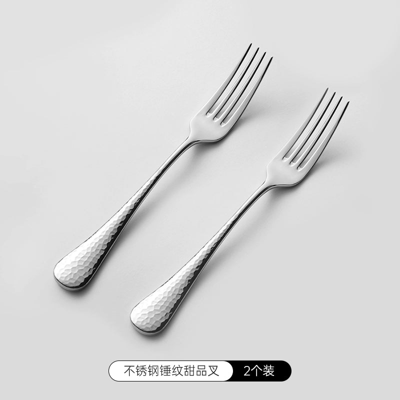 Steak Cutlery Knife, Fork And Spoon Three-Piece Set High-End Light Luxury Steak Table Knife Western Food Knife And Fork Set