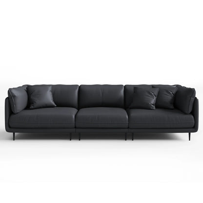Vanilla Black Leather Sofa