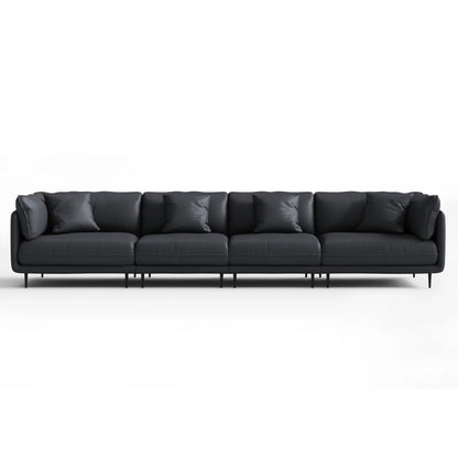 Vanilla Black Leather Sofa