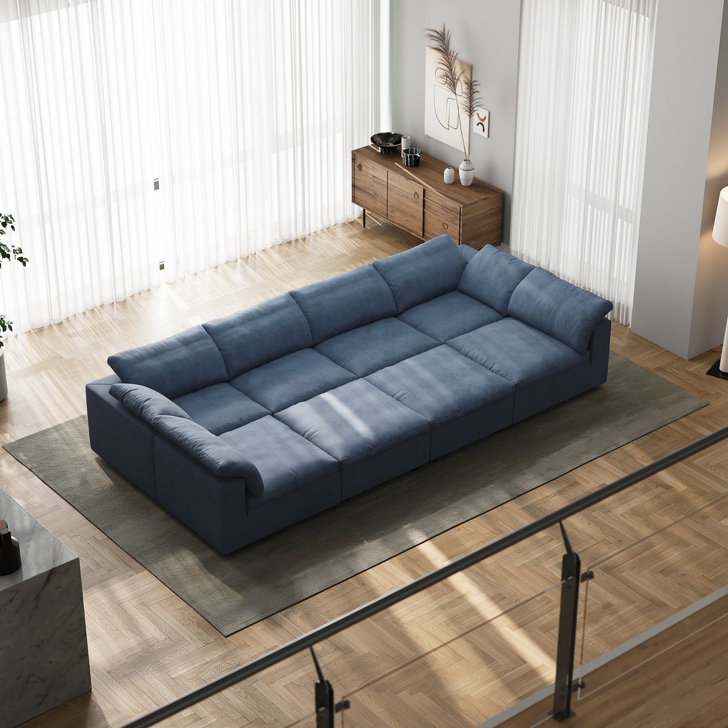 Tender Wabi Sabi Sofa Bed-Blue