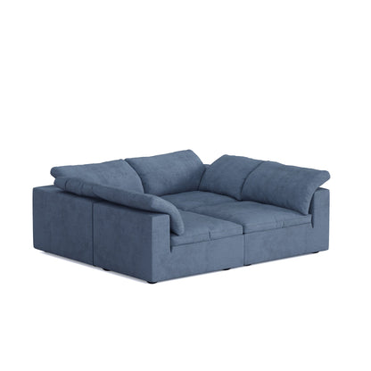 Tender Wabi Sabi Sofa Bed-Blue-90.6"