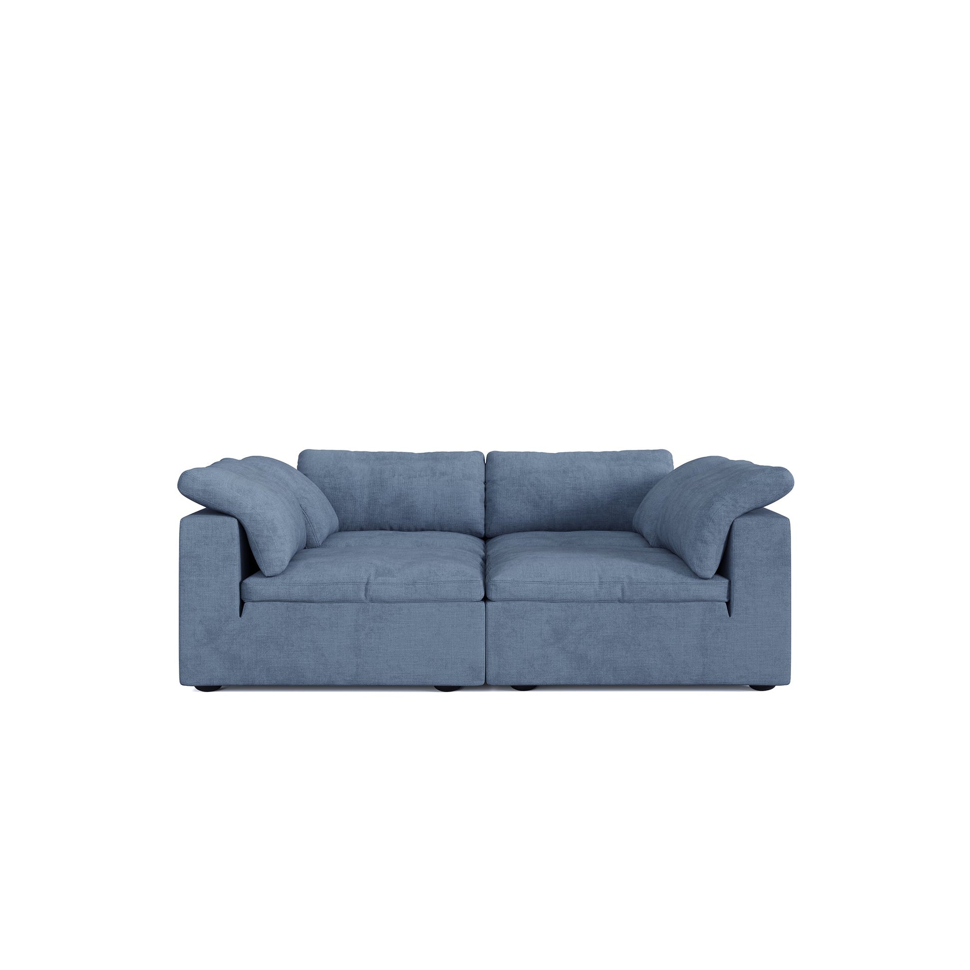 Tender Wabi Sabi Sofa Bed-Blue-90.6"