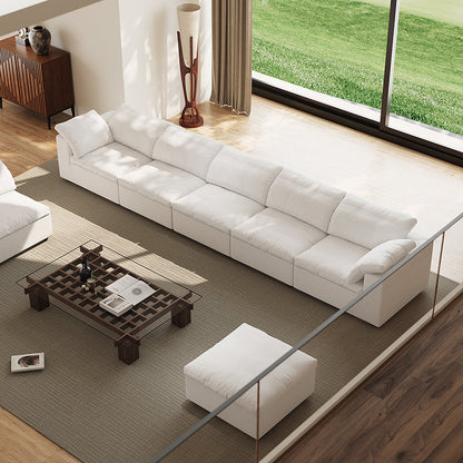 Tender Wabi Sabi Light Gray Sofa-White-202.8"