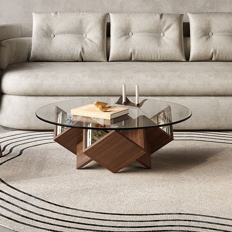 Scandinavian Magic Cube Glass Coffee Table-35.4″