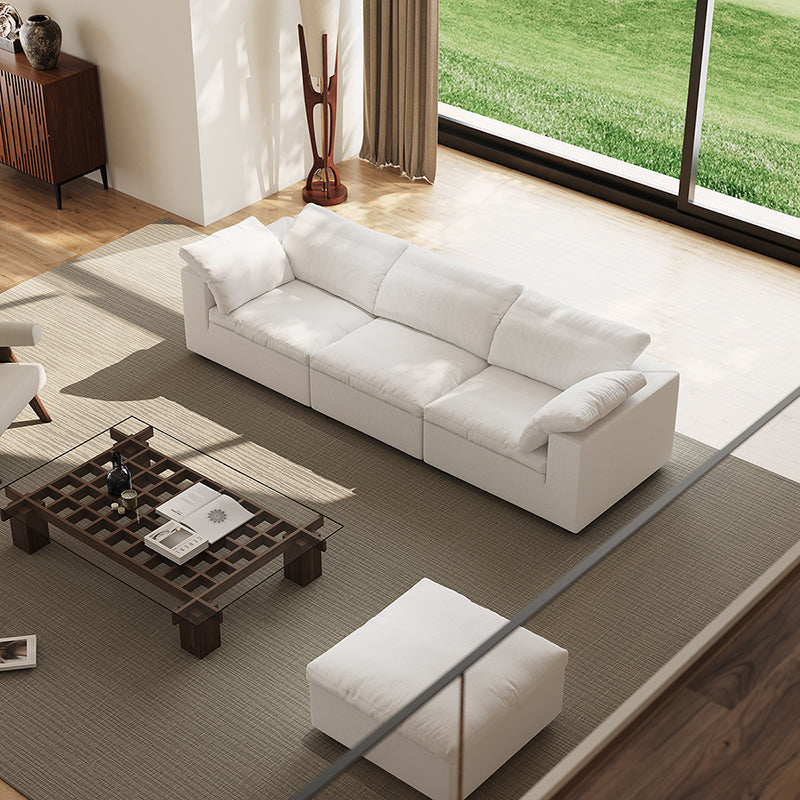 Tender Wabi Sabi Sand Sofa-White-128.0"