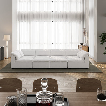 Tender Wabi Sabi Light Gray Sofa Bed-White