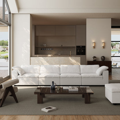 Tender Wabi Sabi Sand Sofa-White-165.4"