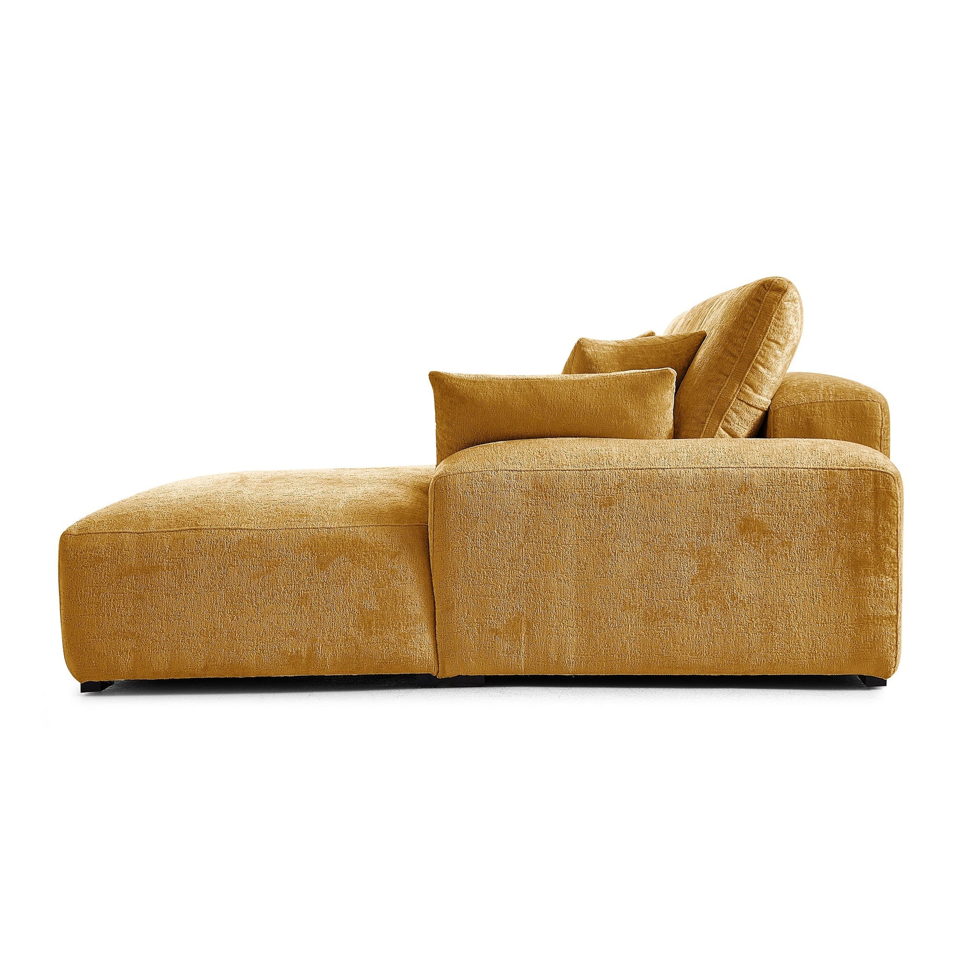 The Empress Gray Sectional-Yellow