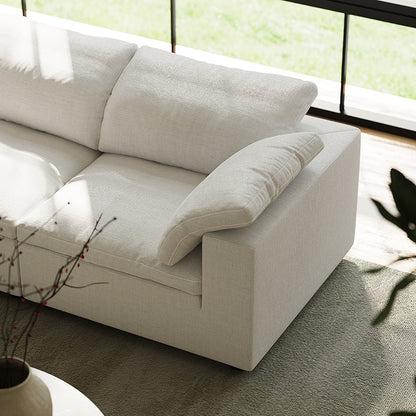 Tender Wabi Sabi Light Gray Sofa-White
