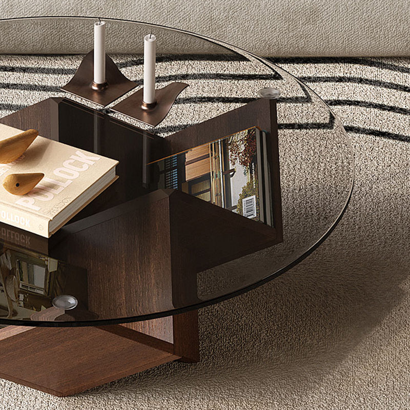 Scandinavian Magic Cube Glass Coffee Table-35.4″