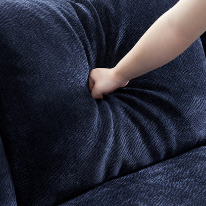 The Empress Navy Blue Sofa Set-Navy Blue