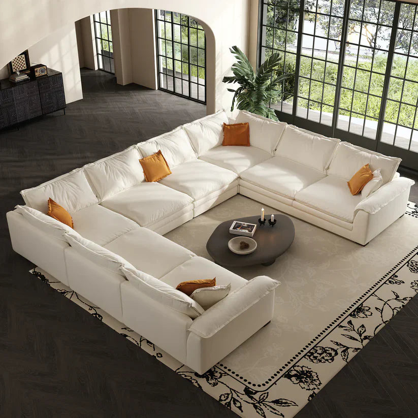 Sandwich U-Shaped Sectional Set / Air Leather