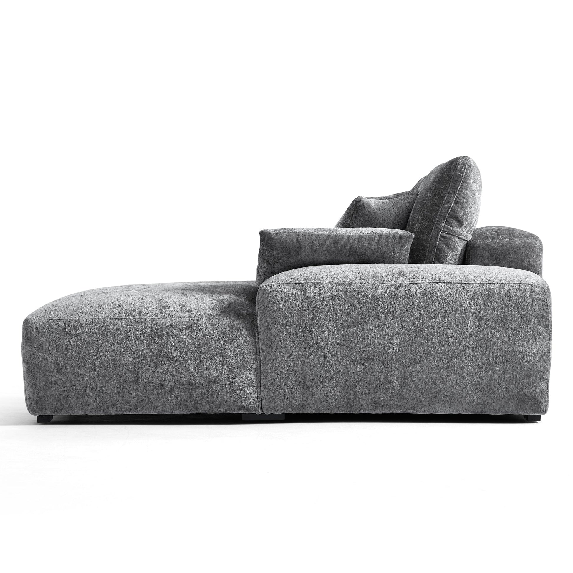 The Empress Beige U-Shaped Sectional Sofa-Gray