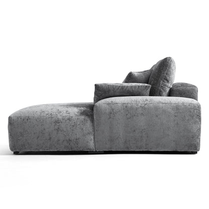 The Empress Beige U-Shaped Sectional Sofa-Gray