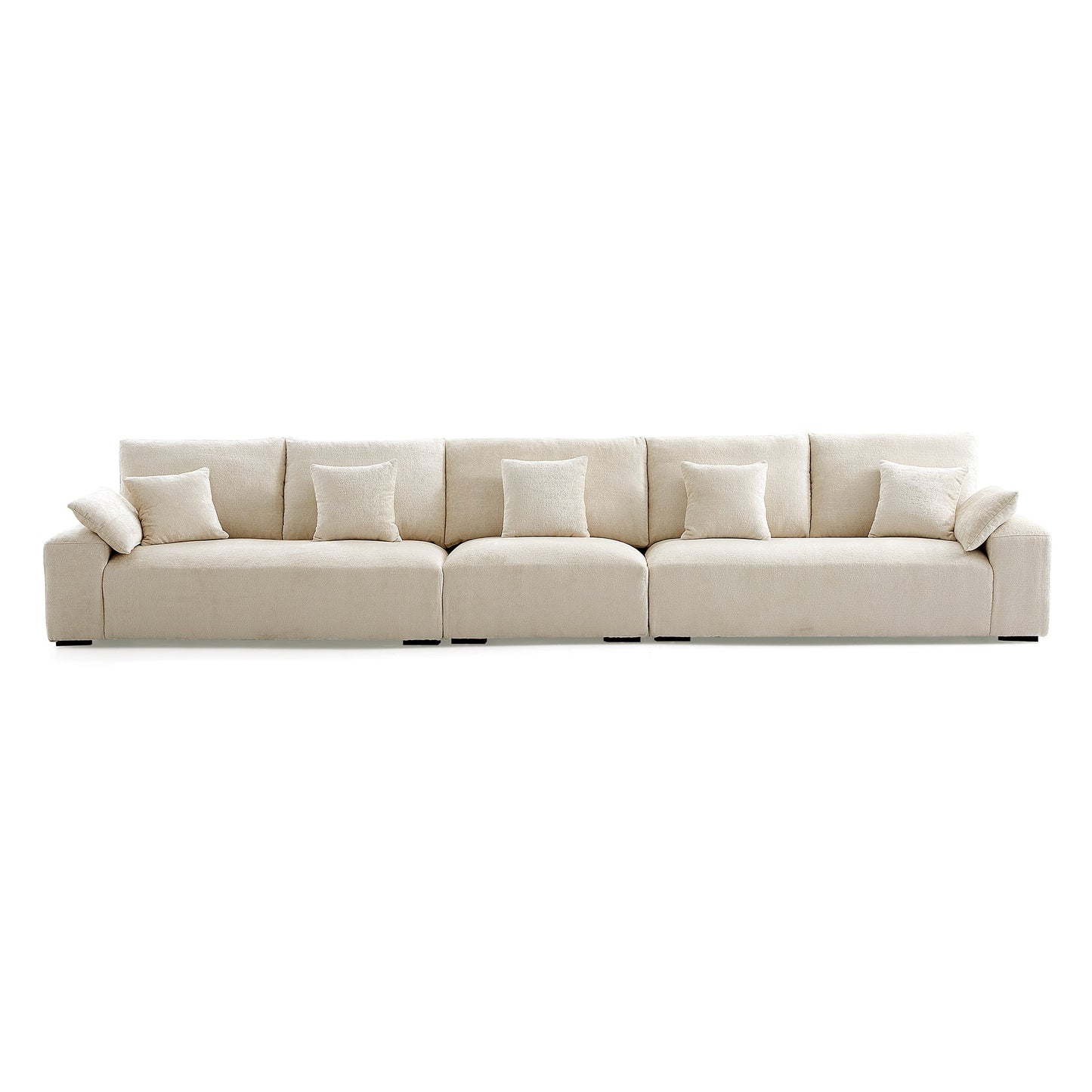 The Empress Beige Sofa-Beige-175.6″