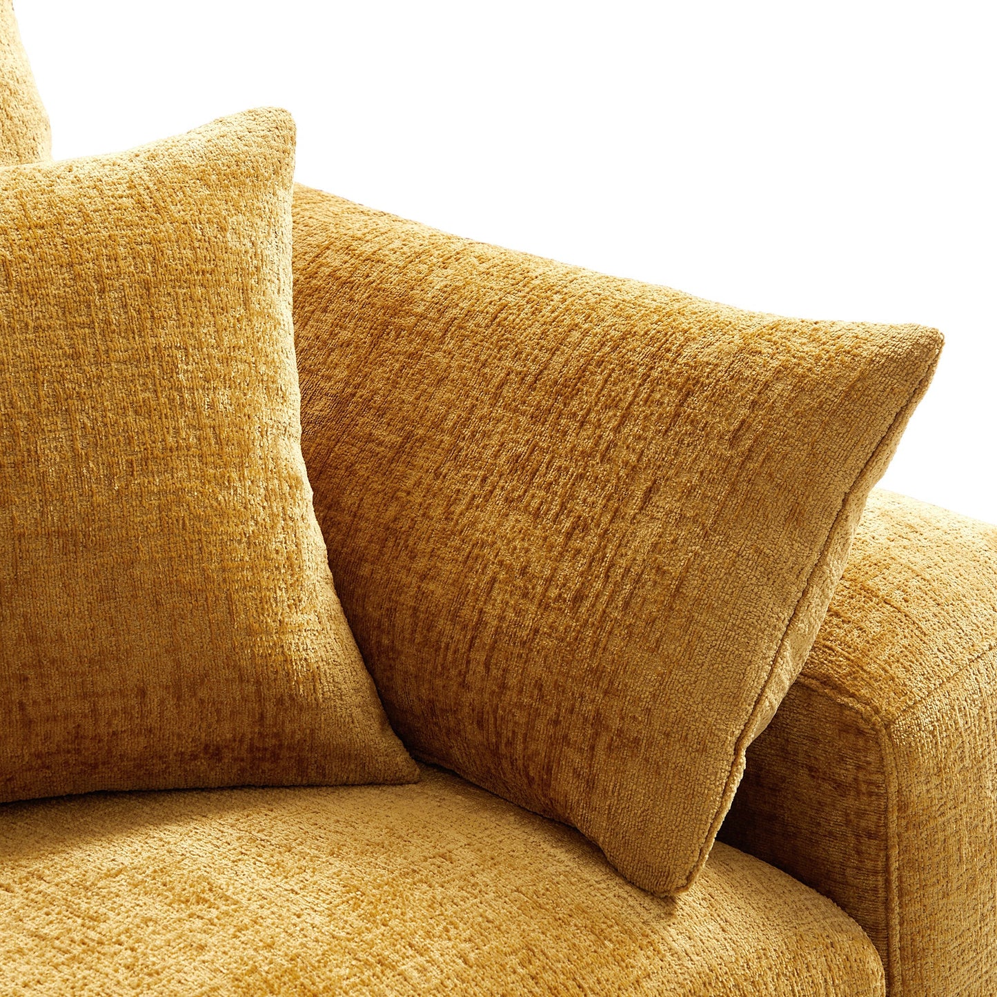 The Empress Beige Sectional-Yellow