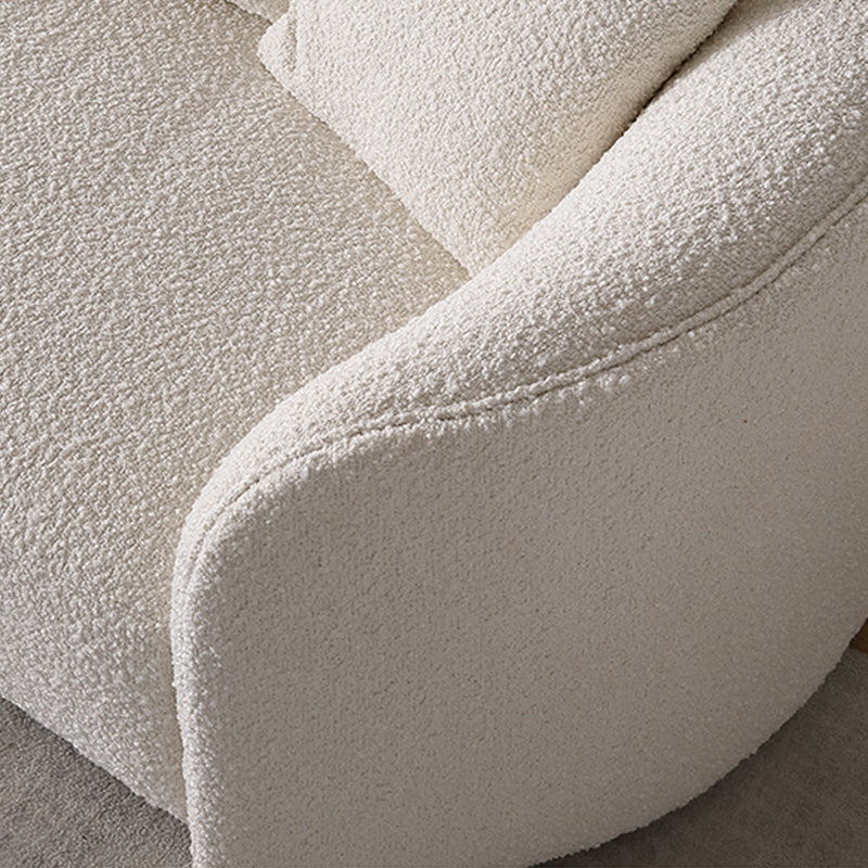 Wabi Sabi White Crescent Bay Sofa-White