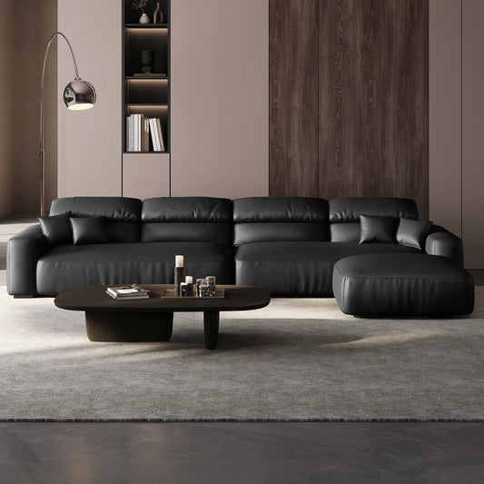 Chestnut Sofa and Ottoman
