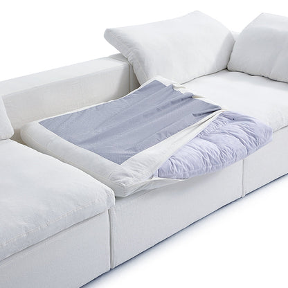 Tender Wabi Sabi L Shaped Sectional-White