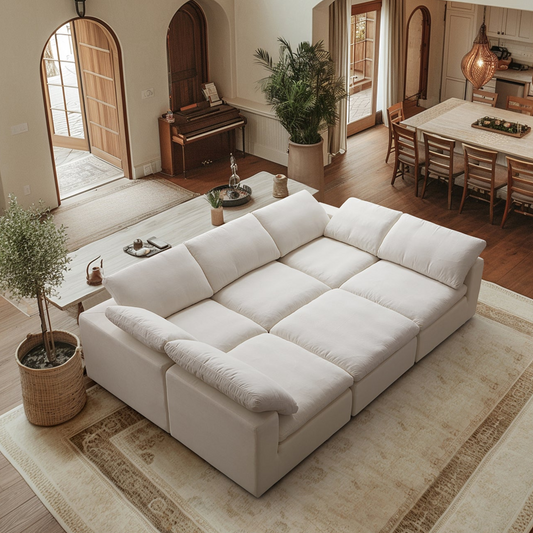 Tender Wabi-Sabi Beige Sofa Bed