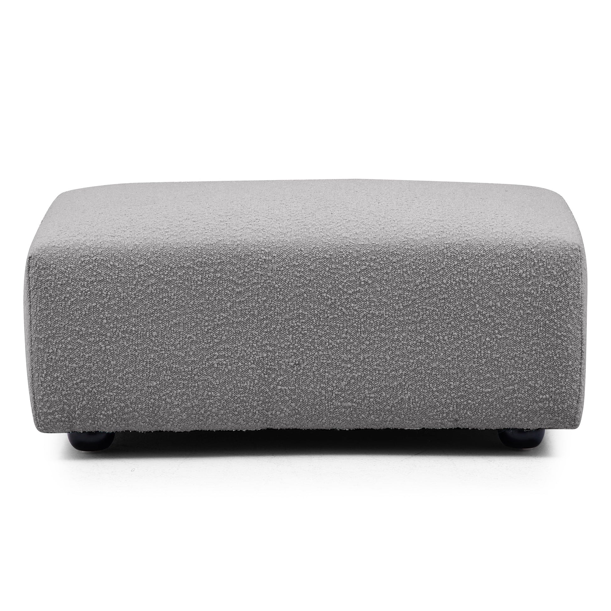 Nordic Modern Gray Sofa with Ottoman-Gray