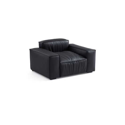 Luxury Minimalist Leather Armchair