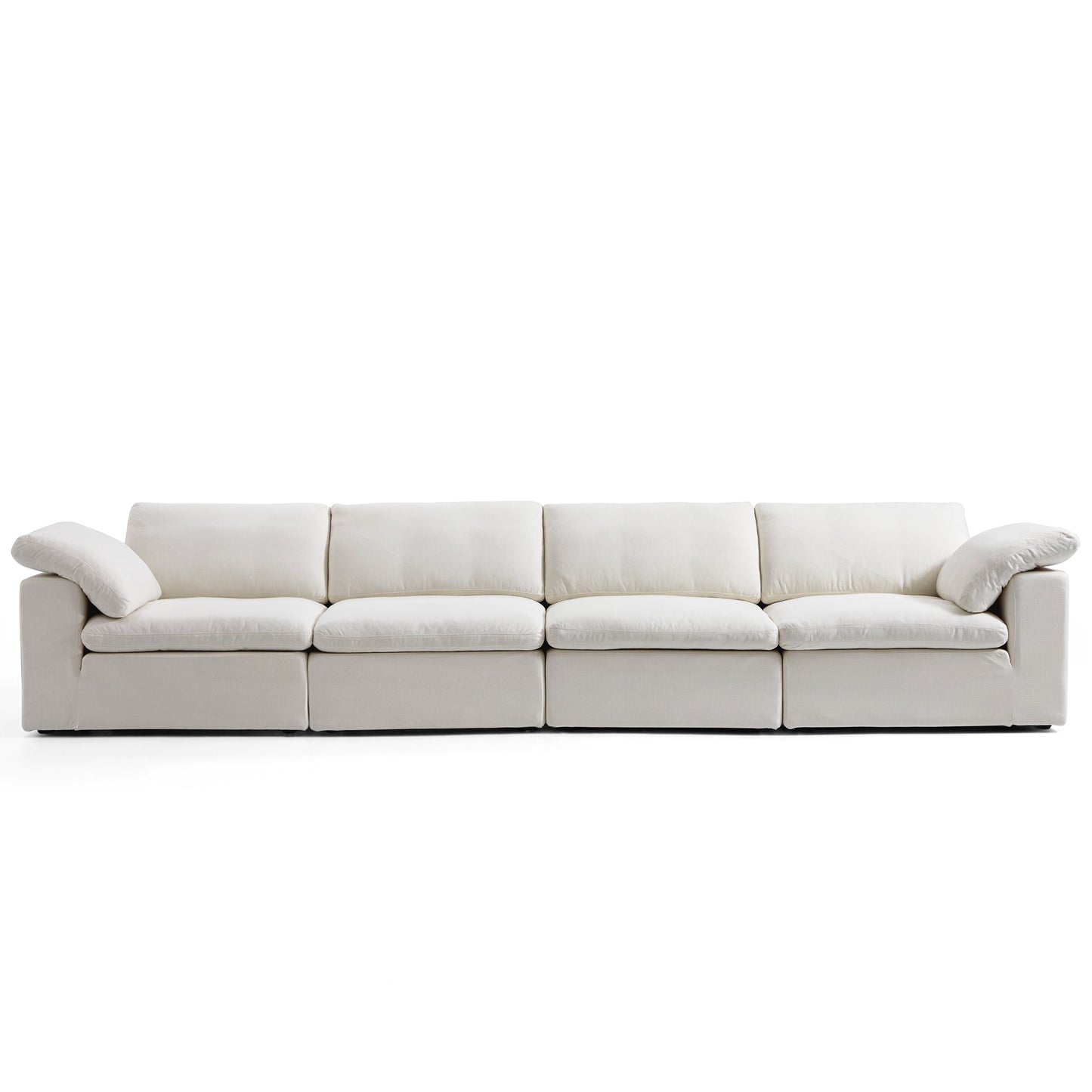Tender Wabi Sabi Light Gray Sofa-Beige-165.4"
