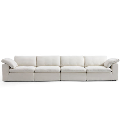 Tender Wabi Sabi Light Gray Sofa-Beige-165.4"