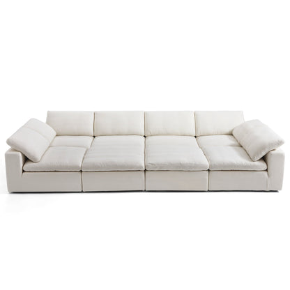 Tender Wabi Sabi Beige Sofa Bed-Beige-165.4"