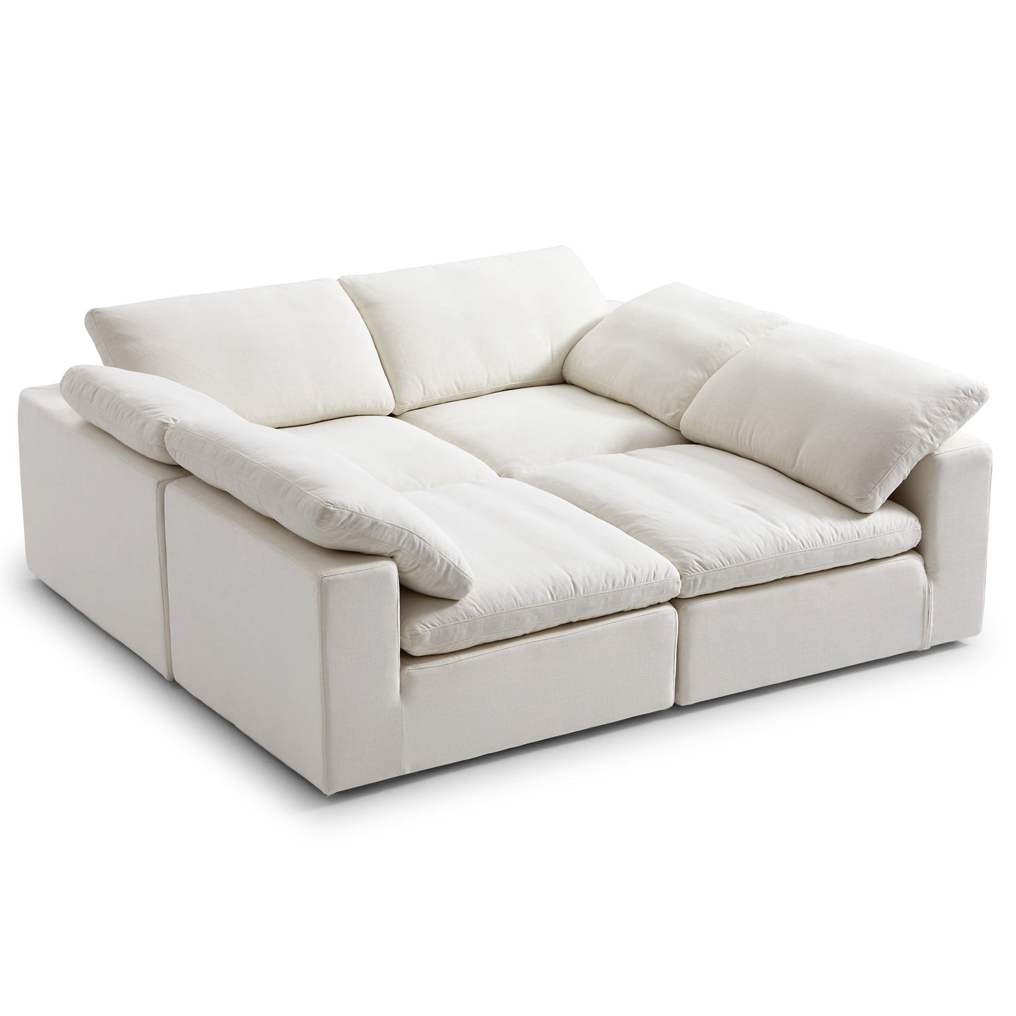 Tender Wabi Sabi Beige Sofa Bed-Beige-90.6"