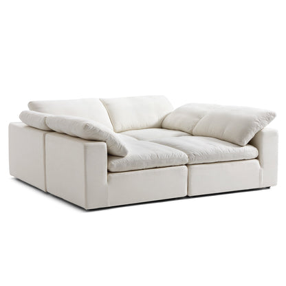 Tender Wabi Sabi Beige Sofa Bed-Beige-90.6"