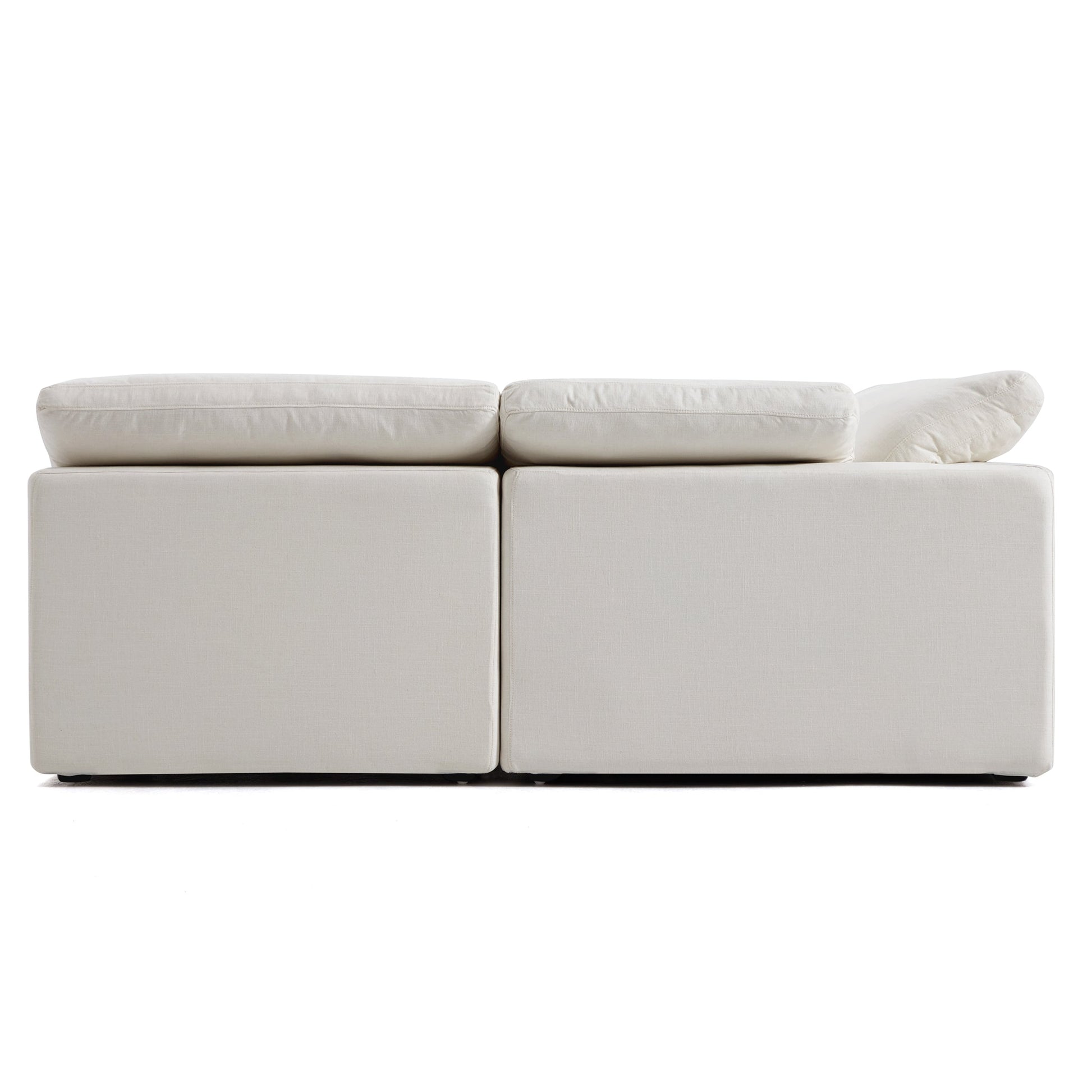 Tender Wabi Sabi Light Gray L Shaped Sectional-Beige