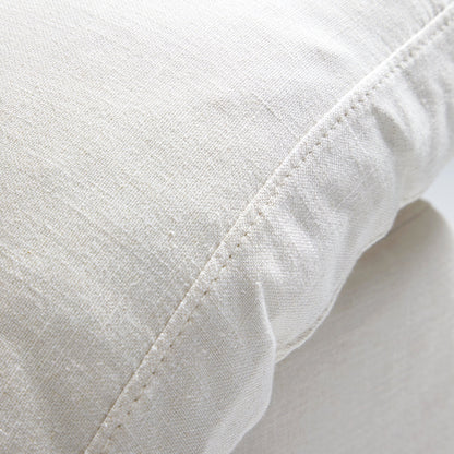 Tender Wabi Sabi Sand L Shaped Sectional and Ottoman-Beige