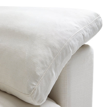 Tender Wabi Sabi Sand U Shaped Sectional with Open Ends-Beige