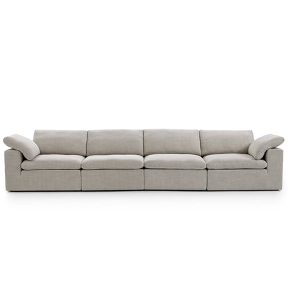 Tender Wabi Sabi Light Gray Sofa-Sand-165.4"