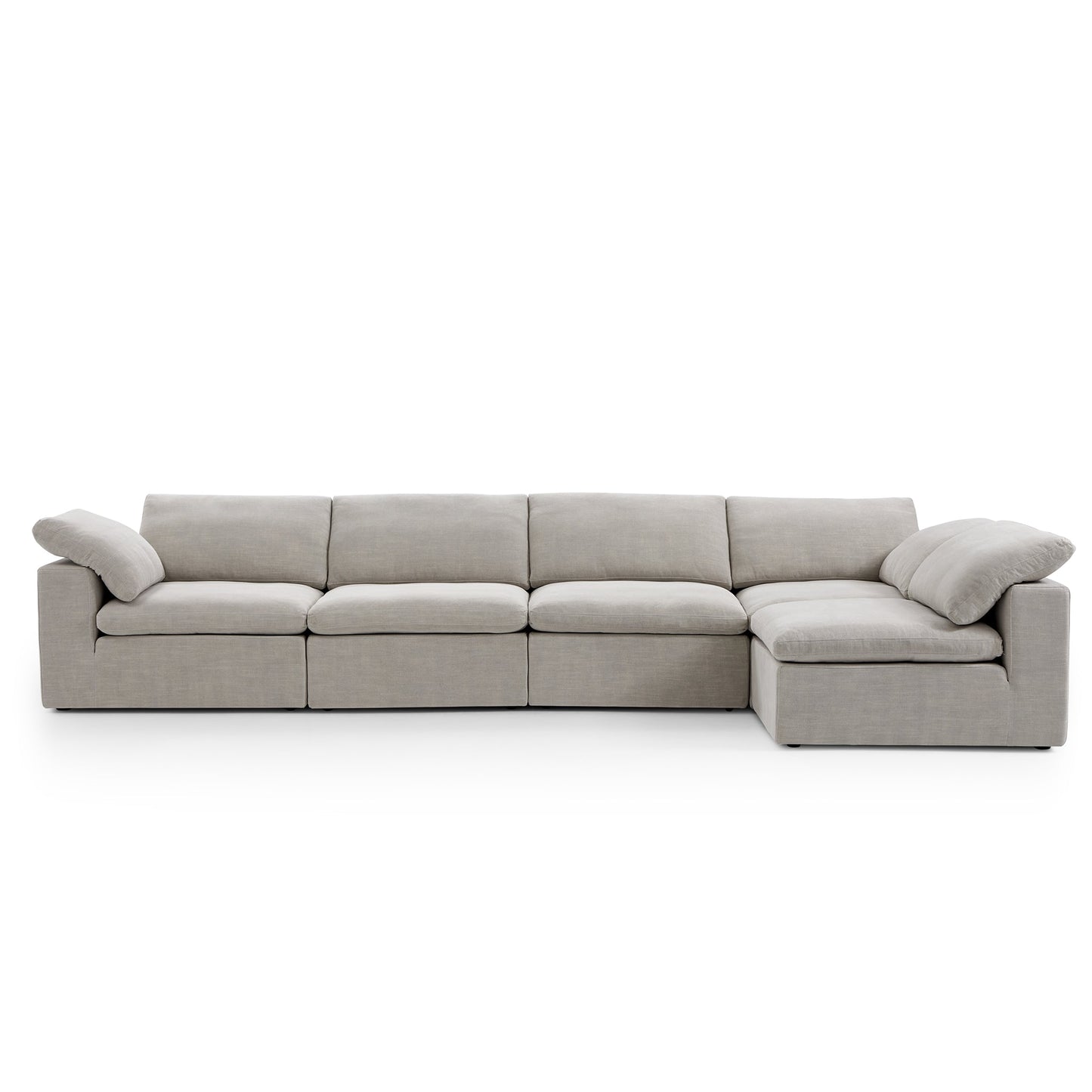 Tender Wabi Sabi Beige Sectional-Sand-165.4"