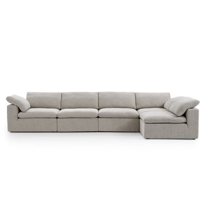 Tender Wabi Sabi Beige Sectional-Sand-165.4"
