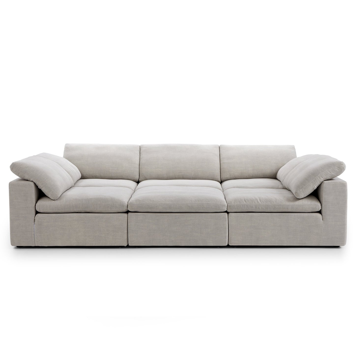 Tender Wabi Sabi Beige Sofa Bed-Sand-128.0"