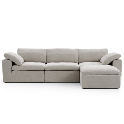 Tender Wabi Sabi Sand Sofa and Ottoman-hidden