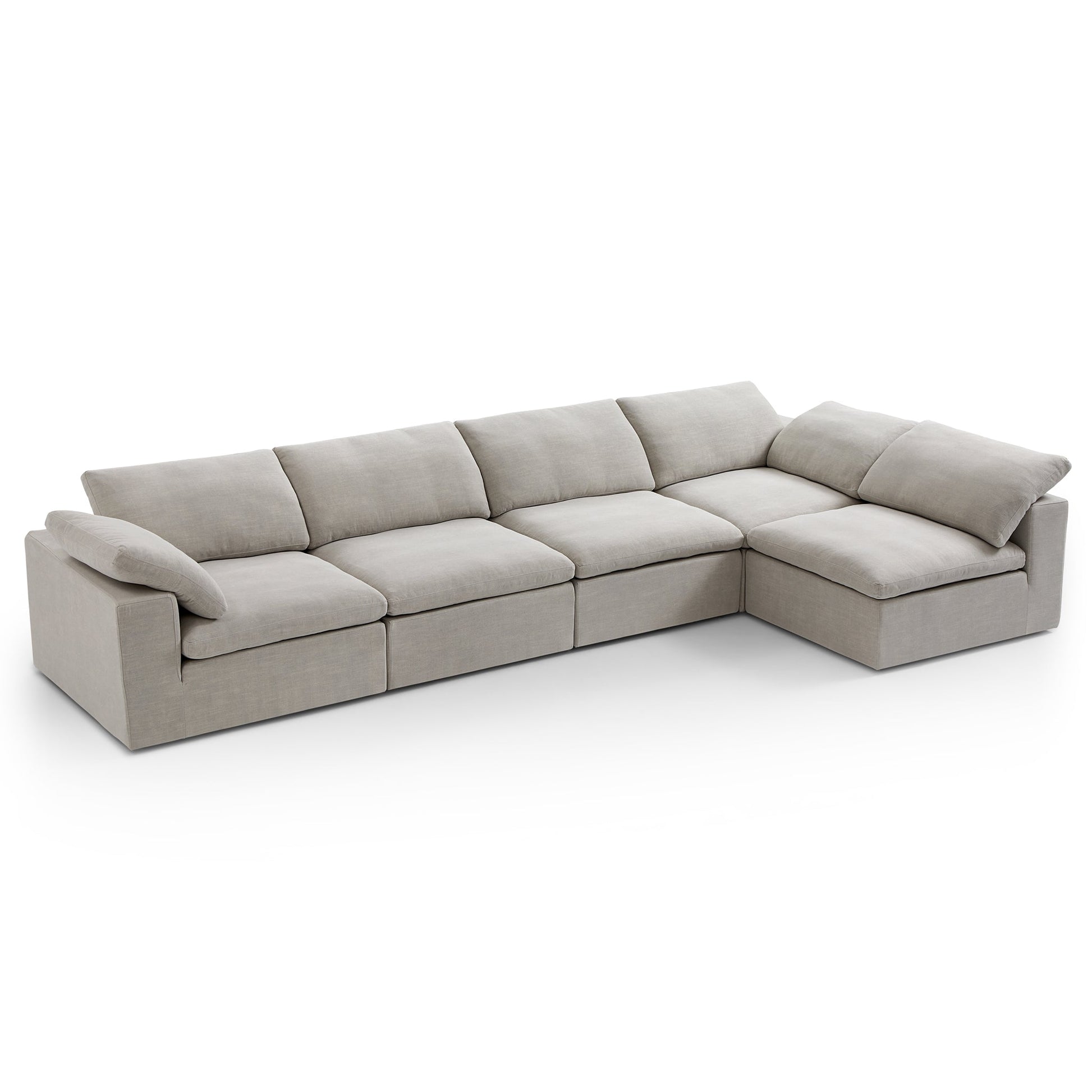Tender Wabi Sabi Beige Sectional-Sand-165.4"