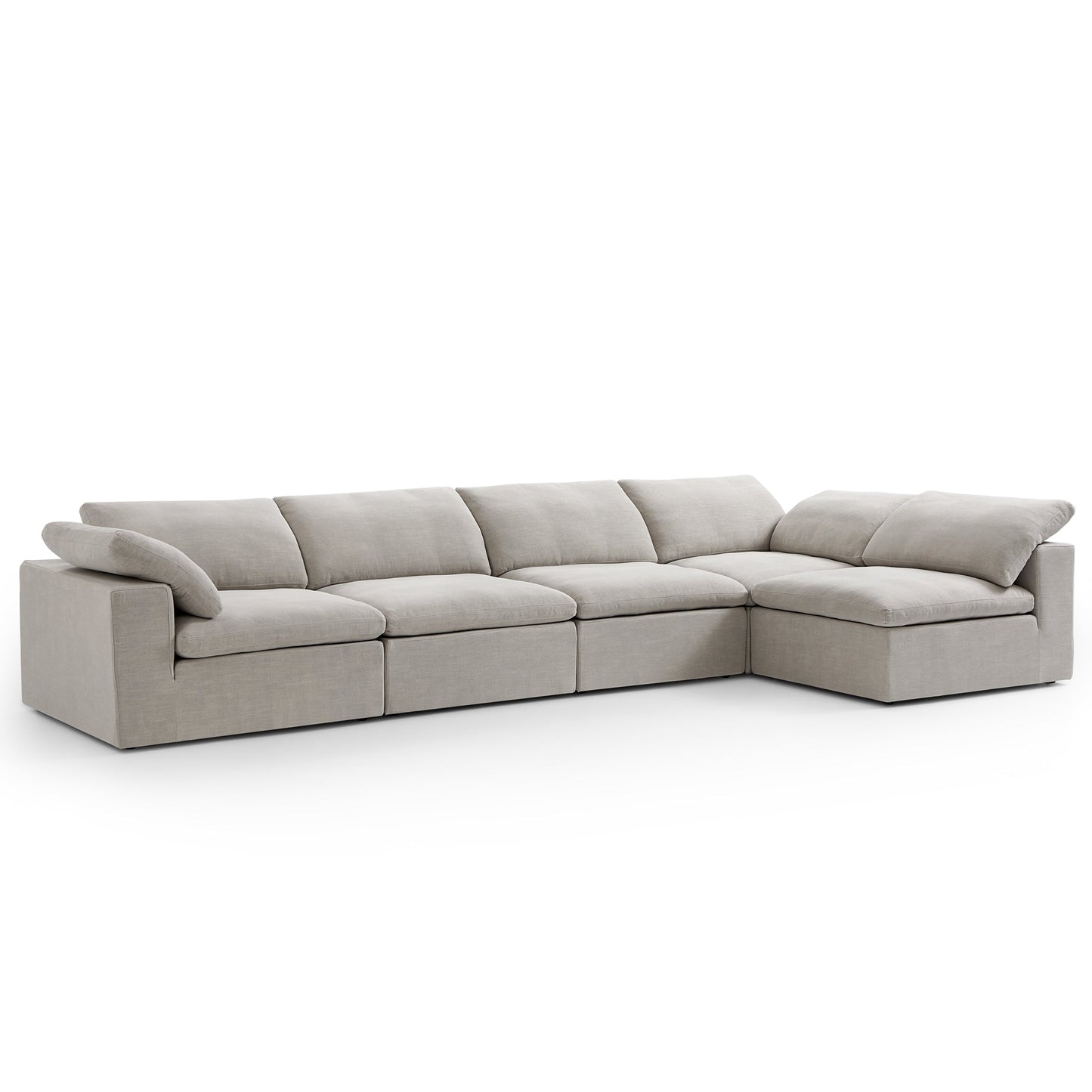 Tender Wabi Sabi Beige Sectional-Sand-165.4"