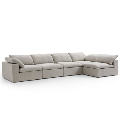 Tender Wabi Sabi Beige Sectional-Sand-165.4"