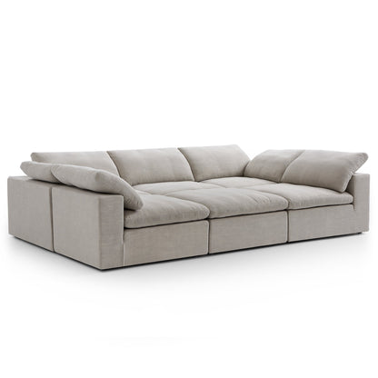 Tender Wabi Sabi Beige Sofa Bed-Sand-128.0"