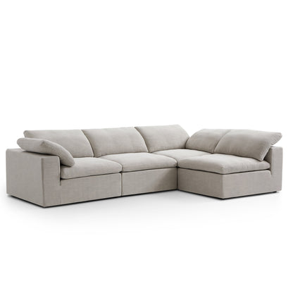 Tender Wabi Sabi Beige Sectional-Sand-128.0"