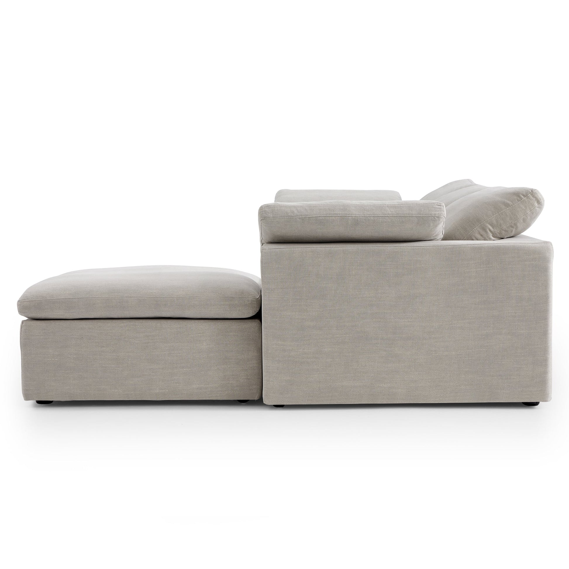 Tender Wabi Sabi Beige Sofa and Regular Ottoman-Sand