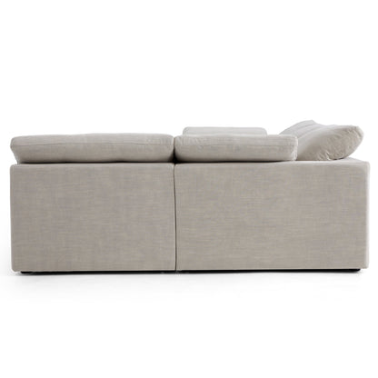 Tender Wabi Sabi Light Gray L Shaped Sectional-Sand