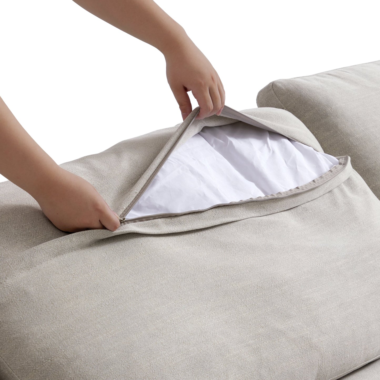 Tender Wabi Sabi Light Gray Sofa-Sand