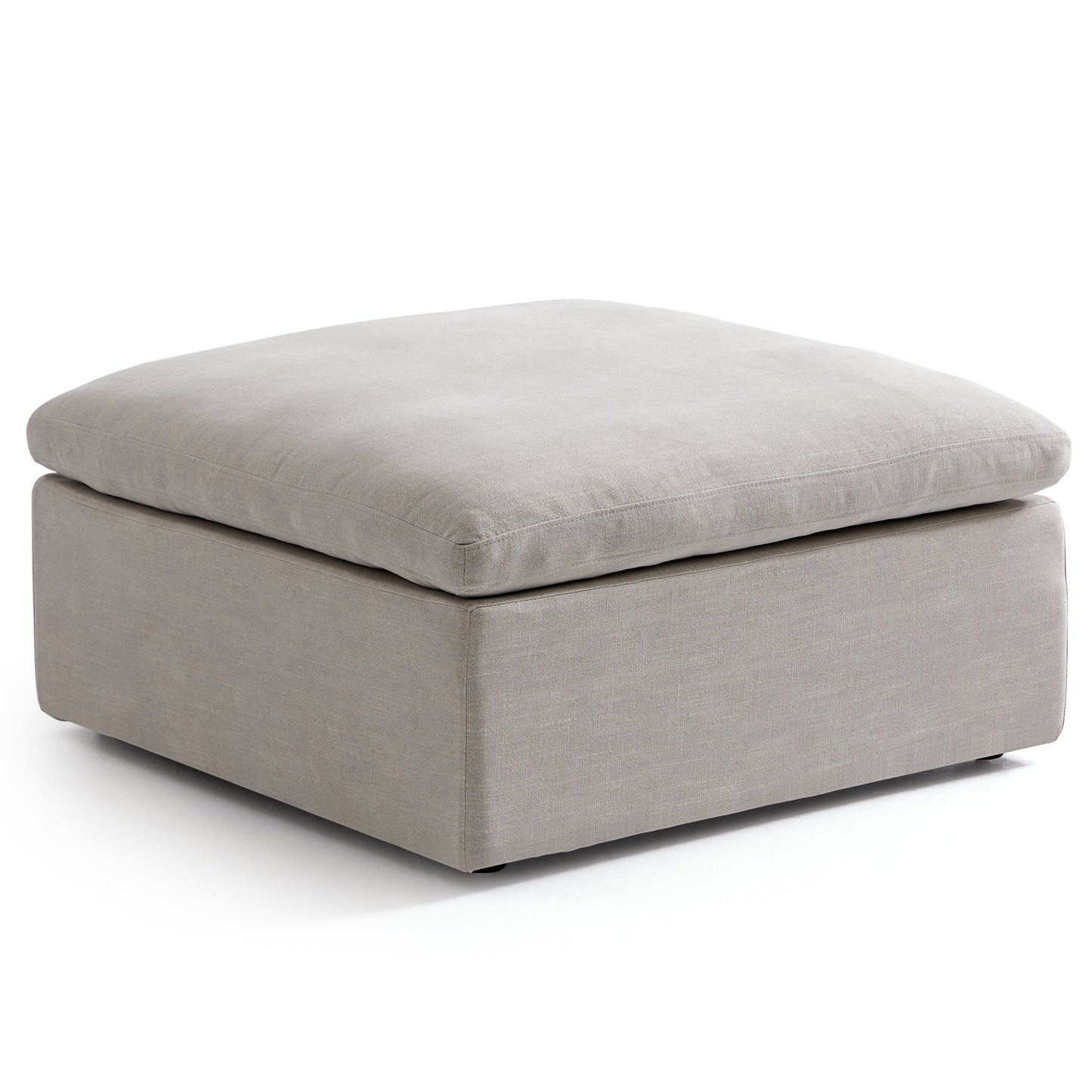 Tender Wabi Sabi White Sofa and Regular Ottoman-Sand
