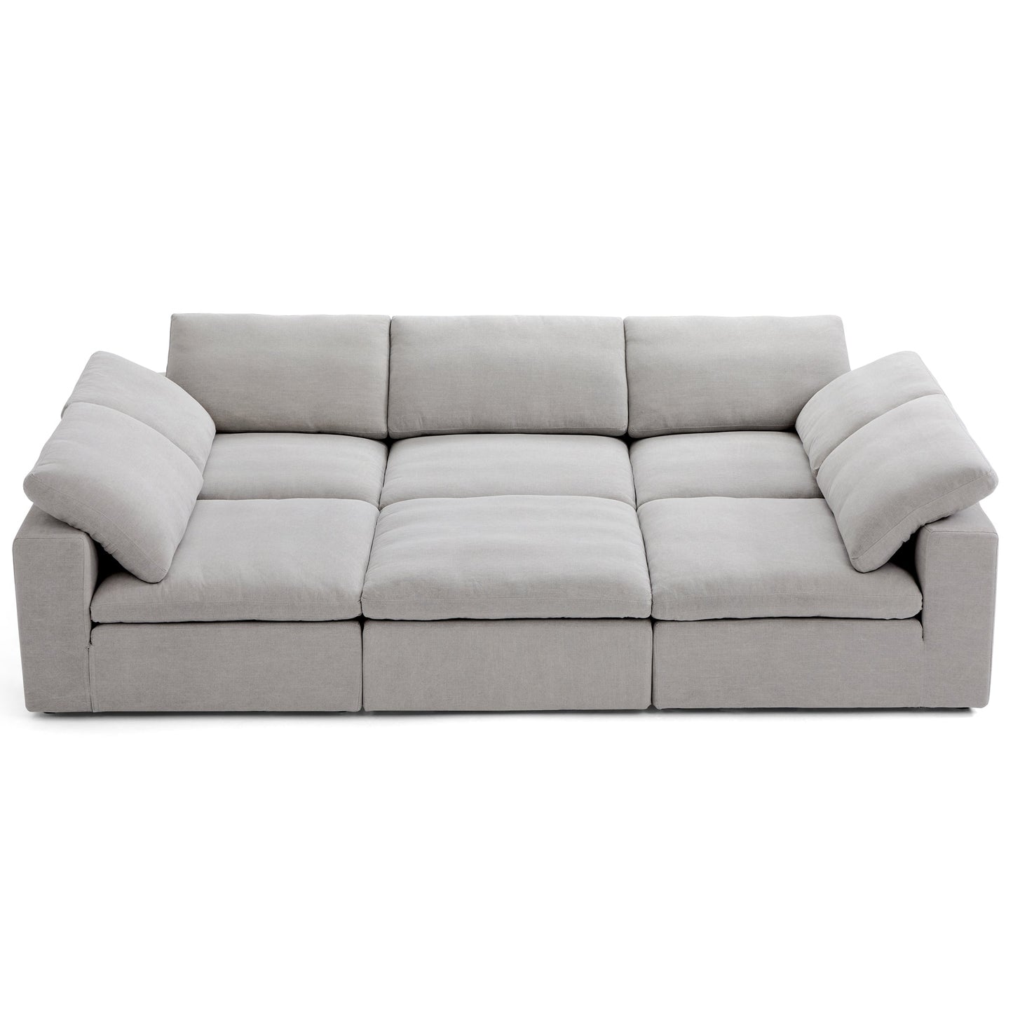 Tender Wabi Sabi Sofa Bed-Gray-128.0"